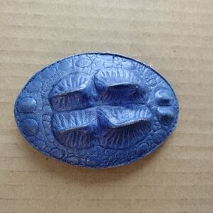 Blue Lizard Belt Buckle NWOT